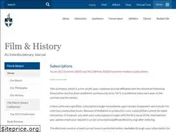 Sites similar to filmandhistory.org
