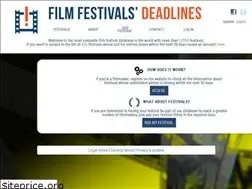 Sites similar to filmfestivalsdeadlines.com