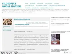 Sites similar to filosofiaenuovisentieri.com