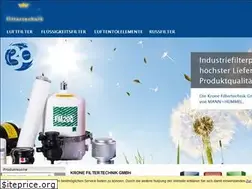 Sites similar to filtertechnik-krone.de