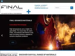 Sites similar to final-materials.com
