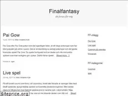 Sites similar to finalfantasyforum.com