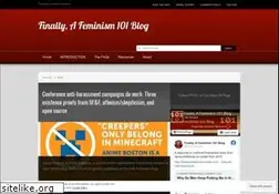 Sites similar to finallyfeminism101.wordpress.com