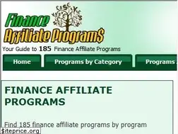 Sites similar to financeaffiliateprograms.com