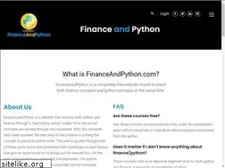 Sites similar to financeandpython.com