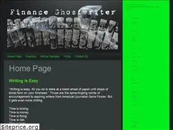 Sites similar to financeghostwriter.com