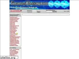 Sites similar to financesglossary.com