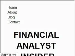Sites similar to financialanalystinsider.com