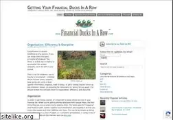 Sites similar to financialducksinarow.com