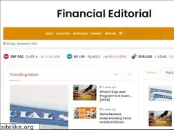 Sites similar to financialeditorial.com
