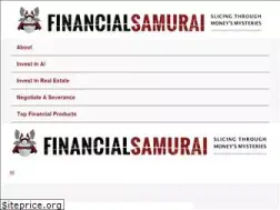 Sites similar to financialsamurai.com