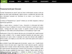 Sites similar to finanziamentipergiovani.it