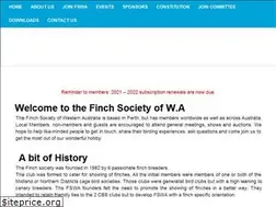 Sites similar to finchsocietywa.com