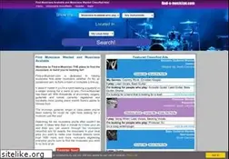 Sites similar to find-a-musician.com