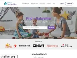 Sites similar to findababysitter.com.au
