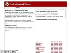Sites similar to findafootballteam.info