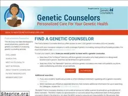Sites similar to findageneticcounselor.com