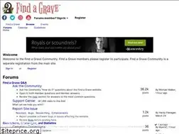 Sites similar to findagraveforums.com