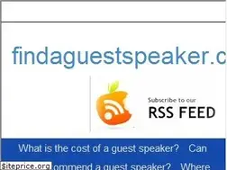Sites similar to findaguestspeaker.com