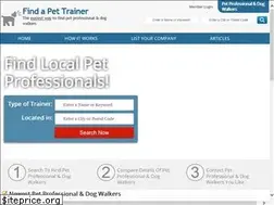 Sites similar to findapettrainer.com