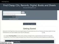 Sites similar to findcheapmusic.com