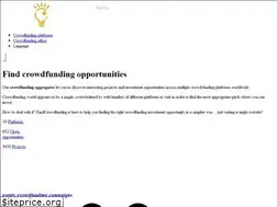 Sites similar to findcrowdfunding.com