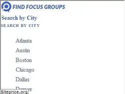 Sites similar to findfocusgroups.com