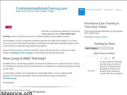 Sites similar to findhomehealthaidetraining.com