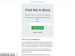 Sites similar to findmeaword.net