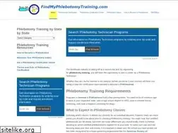 Sites similar to findmyphlebotomytraining.com