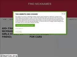 Sites similar to findnicknames.com