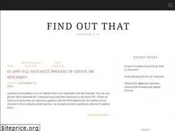 Sites similar to findoutthat.com