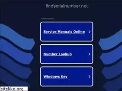 Sites similar to findserialnumber.net