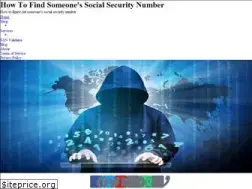 findsomeonessocialsecuritynumber.com