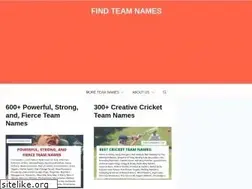 Sites similar to findteamnames.com