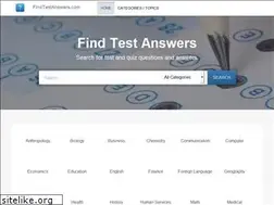 Sites similar to findtestanswers.com