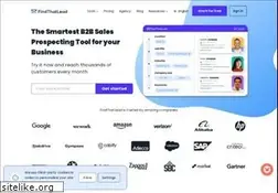 Sites similar to findthatlead.com