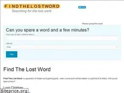 Sites similar to findthelostword.com