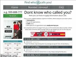 Sites similar to findwhocallsyou.com