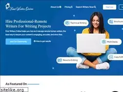 Sites similar to findwritersonline.com