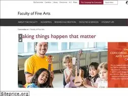 Sites similar to finearts.concordia.ca