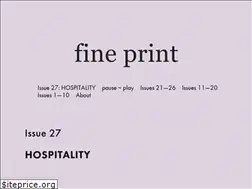 Sites similar to fineprintmagazine.com