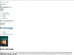 Sites similar to fireecology.springeropen.com