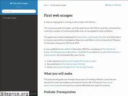 Sites similar to first-web-scraper.readthedocs.io