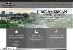 Sites similar to firstamericanstatebank.com