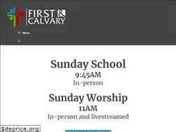 Sites similar to firstandcalvary.org