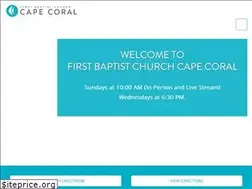 Sites similar to firstbaptistcapecoral.com