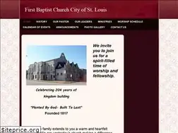 Sites similar to firstbaptistchurchstlouis.org