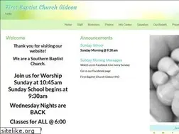 Sites similar to firstbaptistgideon.com