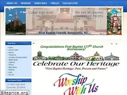 Sites similar to firstbaptistsomerville.org
